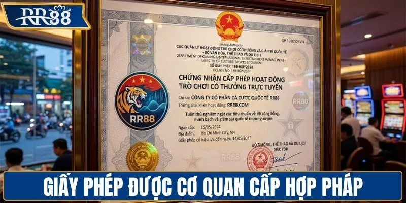 Giấy phép được cơ quan cấp hợp pháp