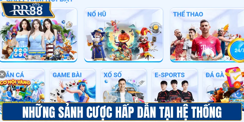 Giới thiệu những sảnh cược hấp dẫn tại hệ thống