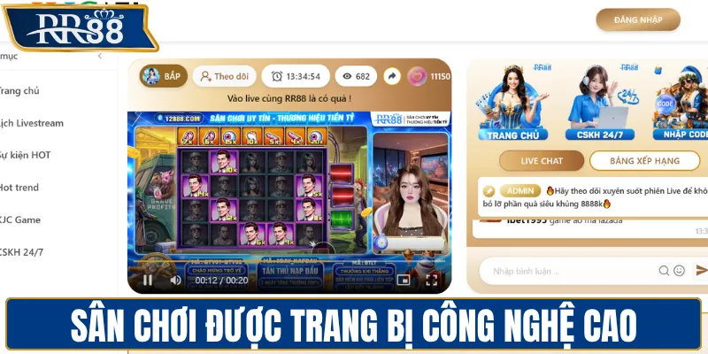 Sân chơi được trang bị công nghệ bảo mật cao